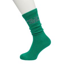 Sprat - Women’s green glitter sock