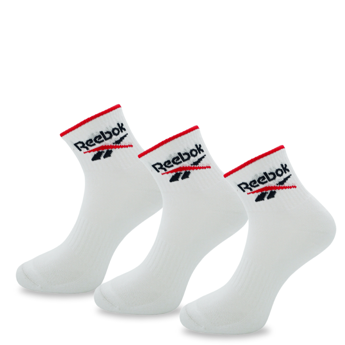 White quarter socks Reebok 3 pack Buy online at Forebel