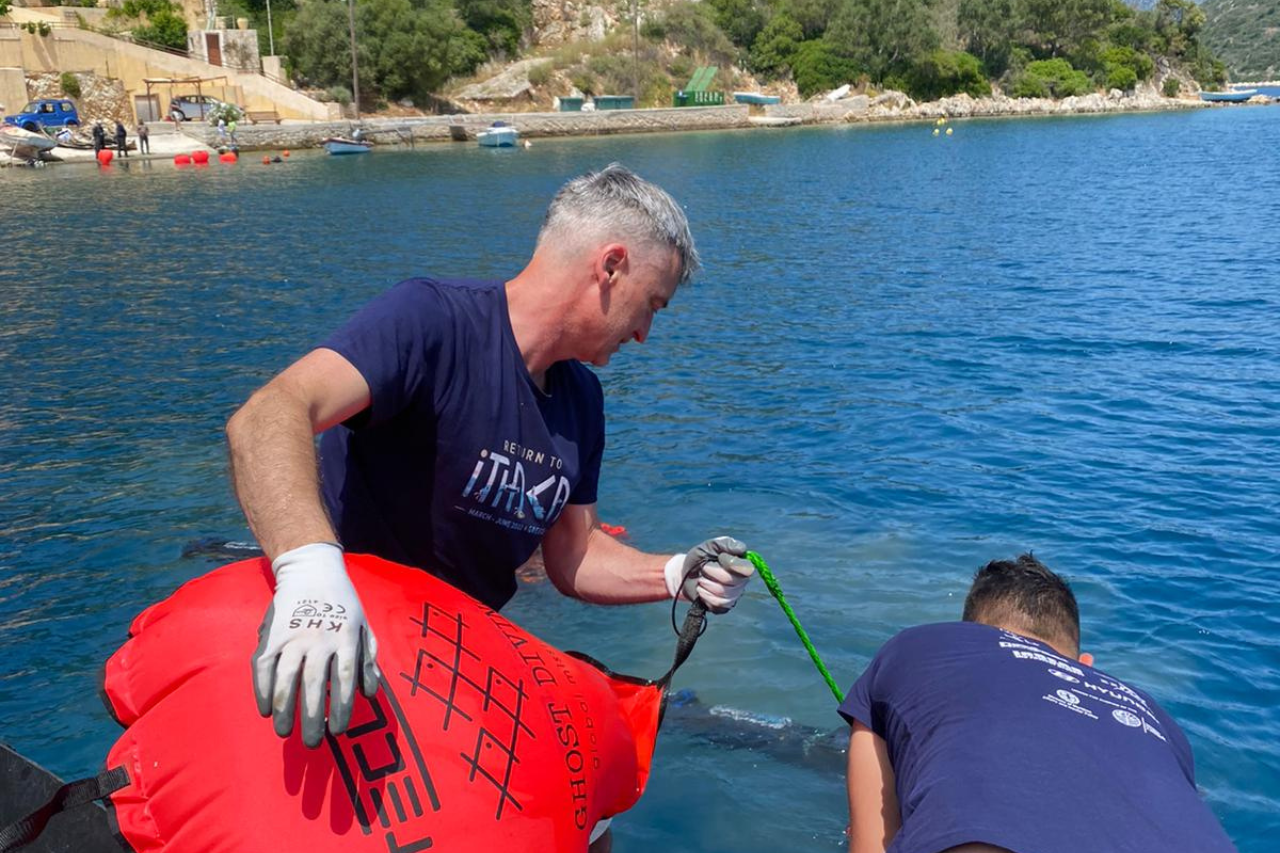 Healthy Seas Socks aanwezig bij een clean-up in Griekenland!