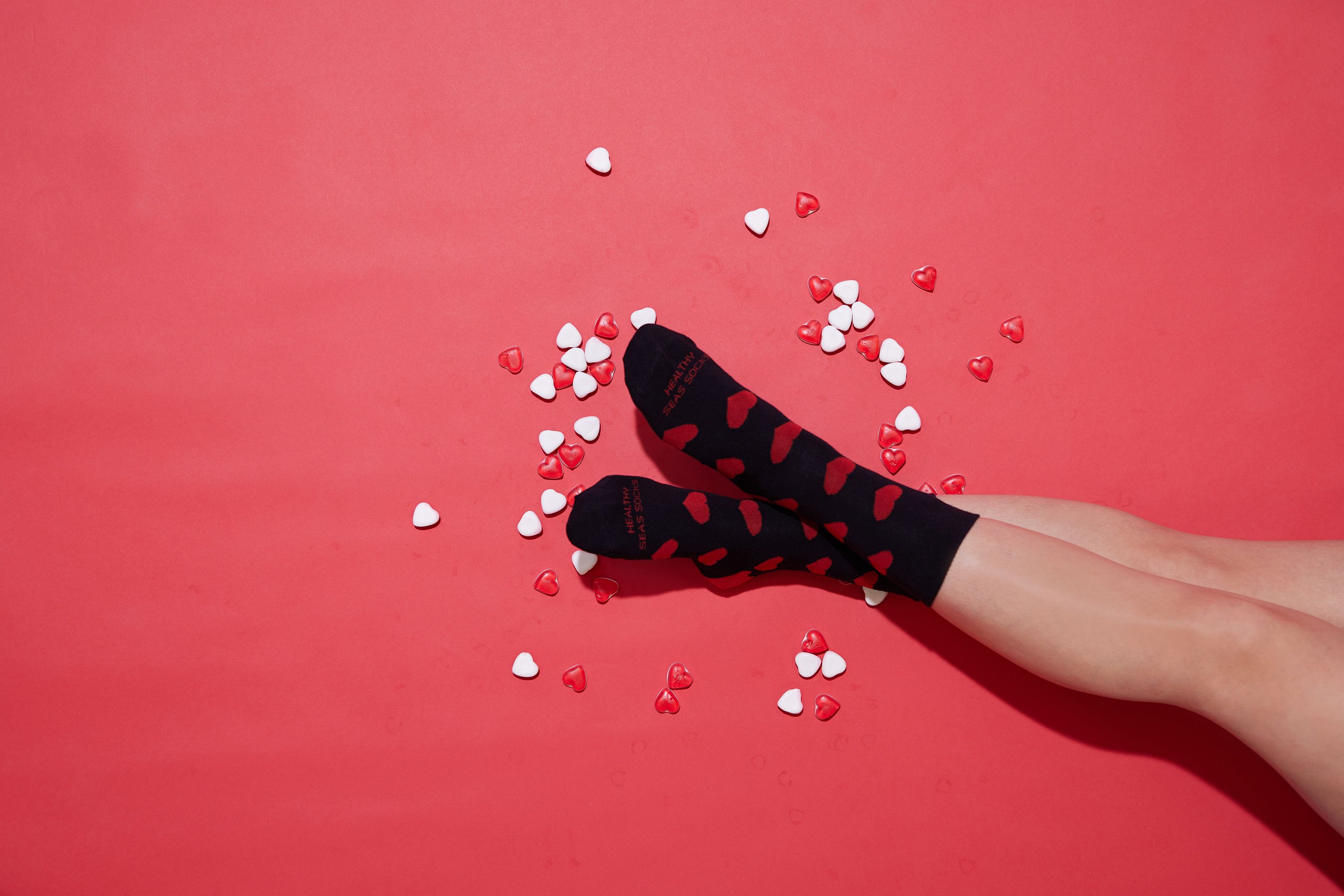 gemaakt hartjes sokken liefde valentijn polyamide producten dessin aanrader kies dames delen leukste sokken