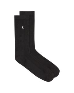 print verstevigde hiel lange sokken sneakersokken biologisch katoen zwarte sok zwarte sokken heren print